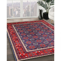 Mid-Century Modern Rose Purple Oriental Rug, urb1969