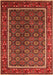 Machine Washable Oriental Orange Industrial Area Rugs, wshurb1969org