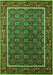 Oriental Green Industrial Rug, urb1969grn