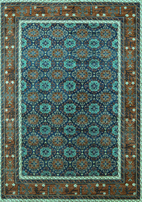 Oriental Turquoise Industrial Rug, urb1969turq