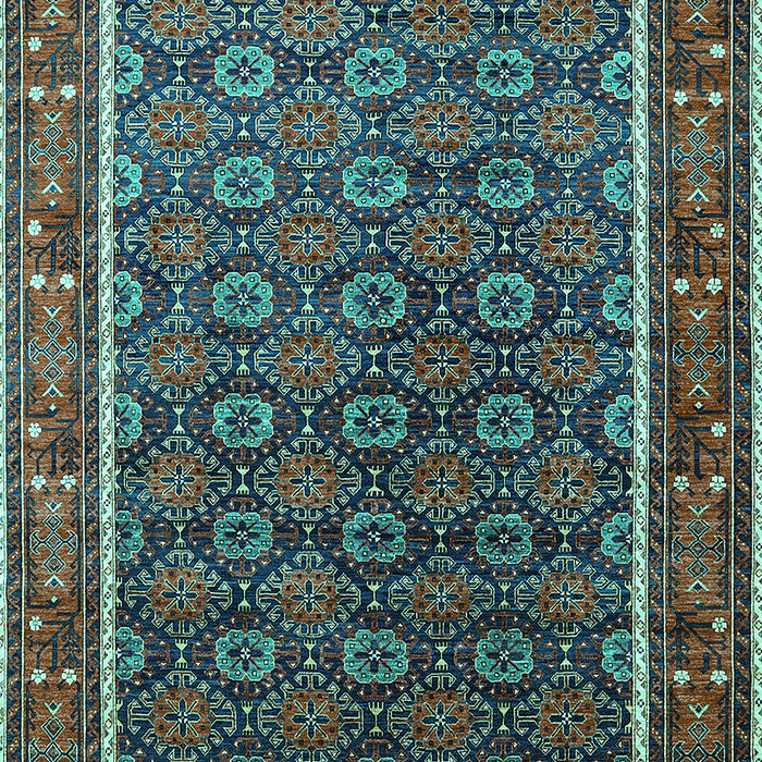 Oriental Turquoise Industrial Rug, urb1969turq