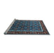 Sideview of Machine Washable Oriental Light Blue Industrial Rug, wshurb1969lblu