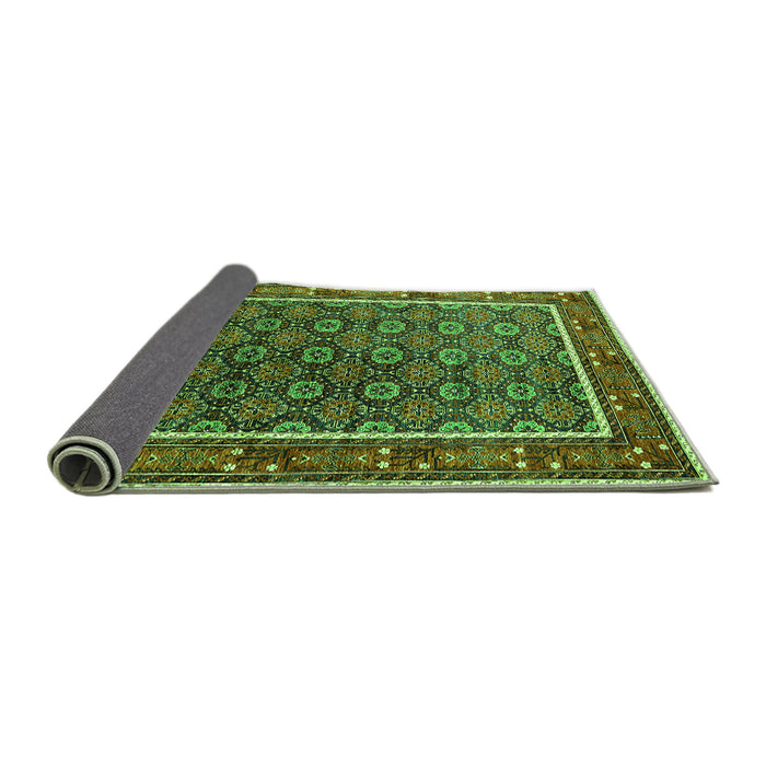 Sideview of Oriental Green Industrial Rug, urb1969grn