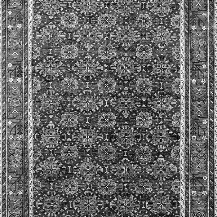 Machine Washable Oriental Gray Industrial Rug, wshurb1969gry