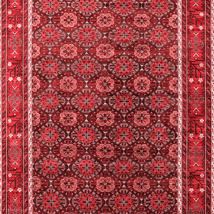 Machine Washable Oriental Red Industrial Rug, wshurb1969red