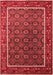 Oriental Red Industrial Area Rugs