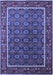 Oriental Blue Industrial Rug, urb1969blu