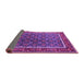 Sideview of Oriental Purple Industrial Rug, urb1969pur