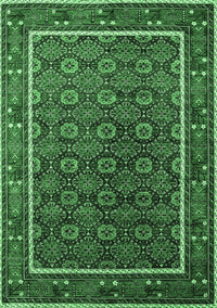 Oriental Emerald Green Industrial Rug, urb1969emgrn