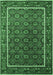 Oriental Emerald Green Industrial Rug, urb1969emgrn