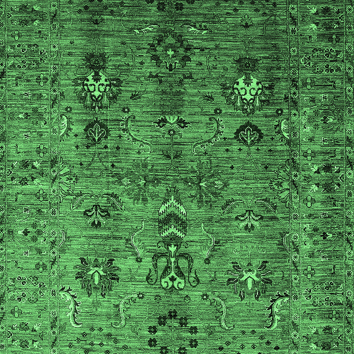 Oriental Emerald Green Industrial Rug, urb1970emgrn