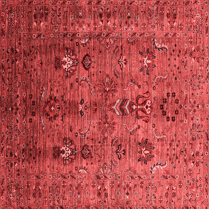 Machine Washable Oriental Red Industrial Rug, wshurb1970red