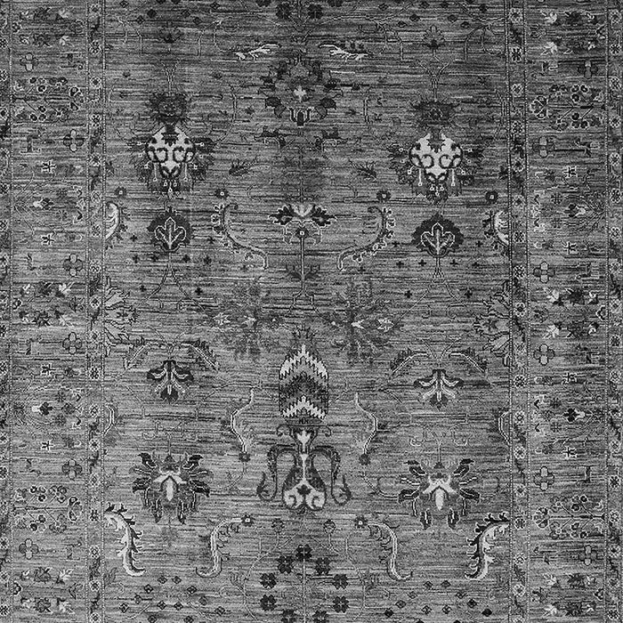 Machine Washable Oriental Gray Industrial Rug, wshurb1970gry