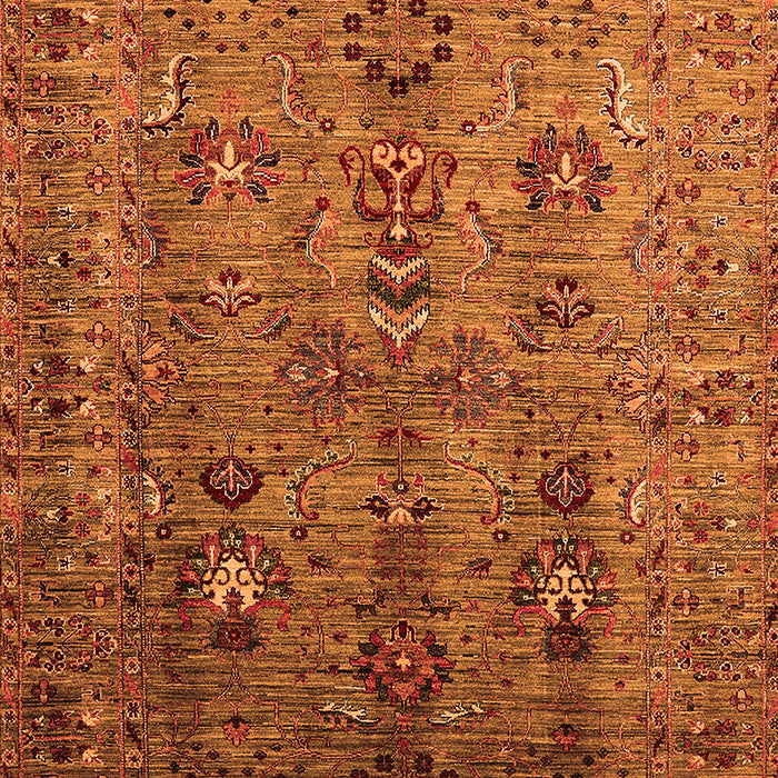 Oriental Orange Industrial Rug, urb1970org