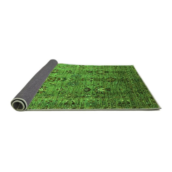 Sideview of Oriental Green Industrial Rug, urb1970grn