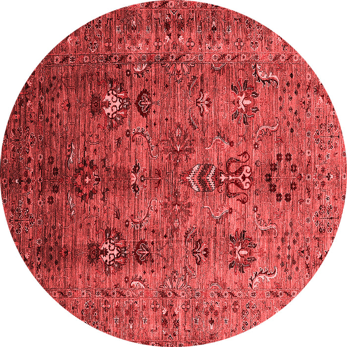 Machine Washable Oriental Red Industrial Rug, wshurb1970red