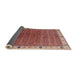 Sideview of Mid-Century Modern Red Oriental Rug, urb1971