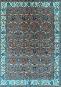 Oriental Light Blue Industrial Rug, urb1971lblu