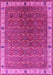 Machine Washable Oriental Pink Industrial Rug, wshurb1971pnk