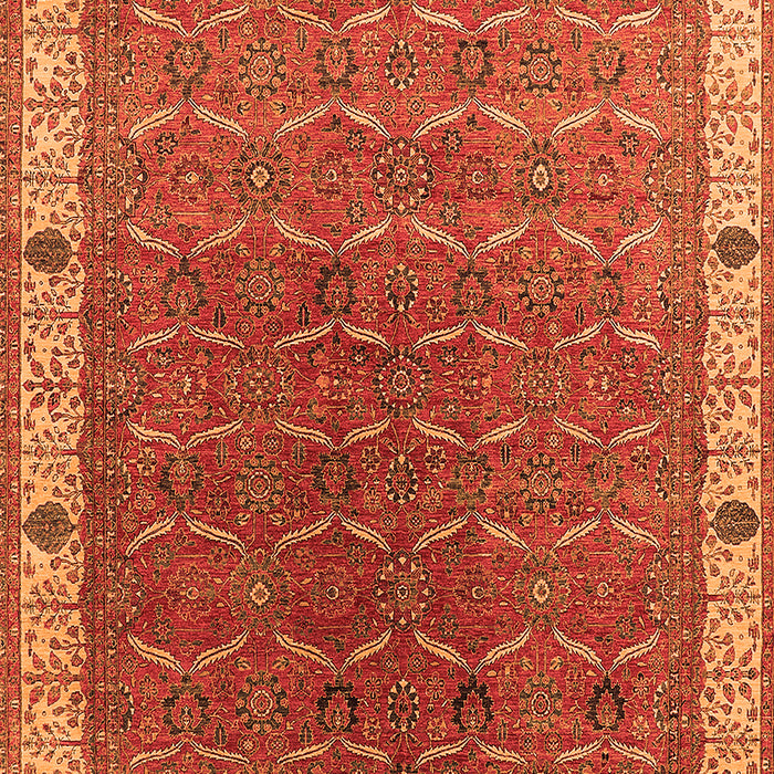Oriental Orange Industrial Rug, urb1971org