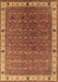 Machine Washable Oriental Brown Industrial Rug, wshurb1971brn