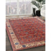 Machine Washable Industrial Modern Red Rug in a Family Room, wshurb1971