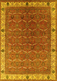 Oriental Yellow Industrial Rug, urb1971yw