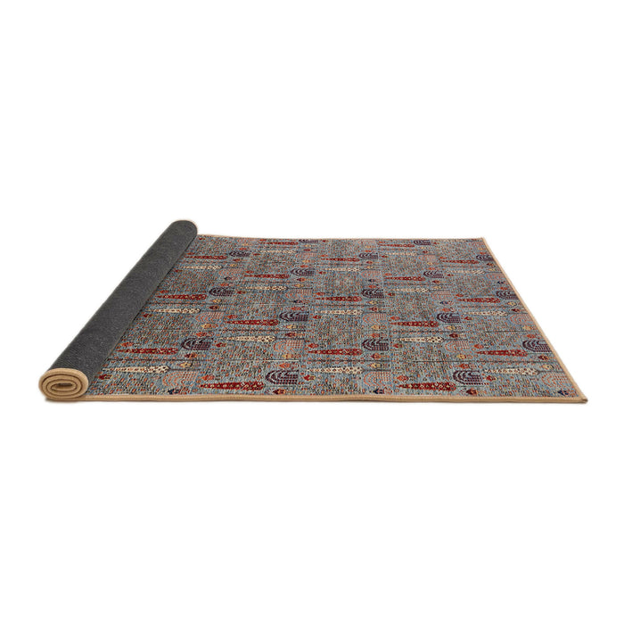 Sideview of Mid-Century Modern Chestnut Brown Oriental Rug, urb1972
