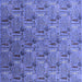 Square Oriental Blue Industrial Rug, urb1972blu