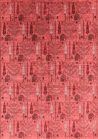 Oriental Red Industrial Rug, urb1972red