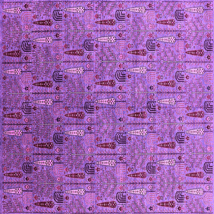 Square Oriental Purple Industrial Rug, urb1972pur