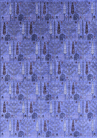 Oriental Blue Industrial Rug, urb1972blu