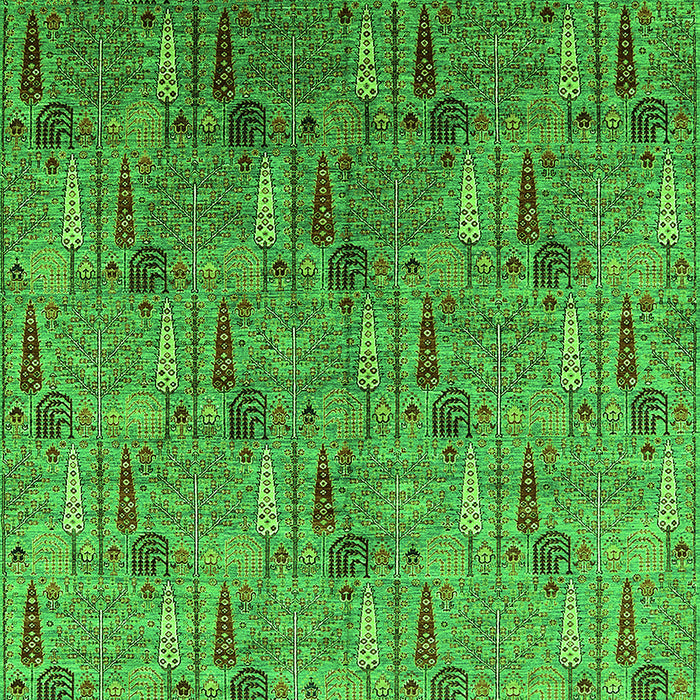 Oriental Green Industrial Rug, urb1972grn