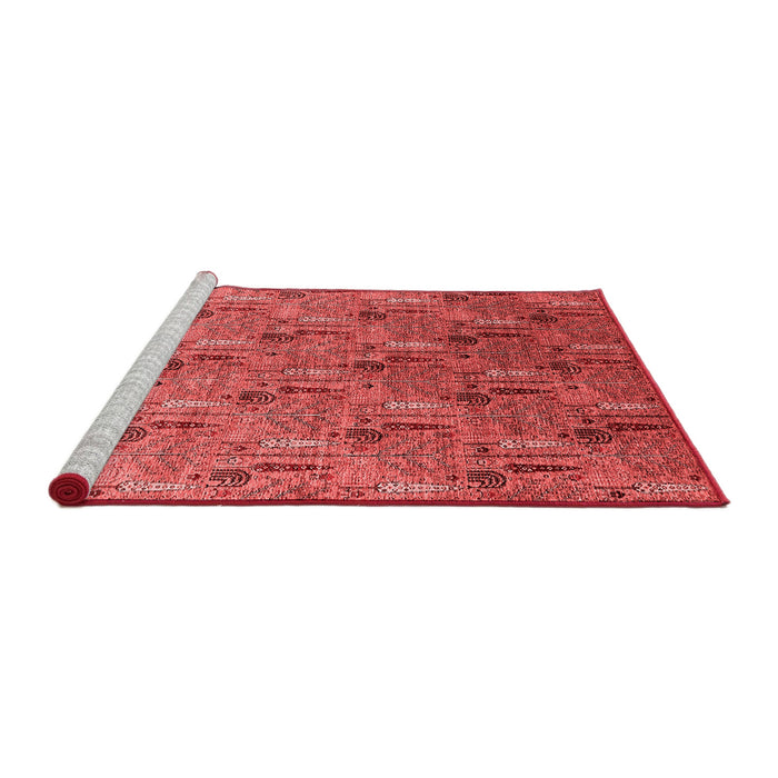 Industrial Red Washable Rugs