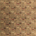 Square Oriental Brown Industrial Rug, urb1972brn