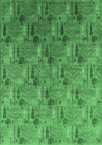 Oriental Emerald Green Industrial Rug, urb1972emgrn