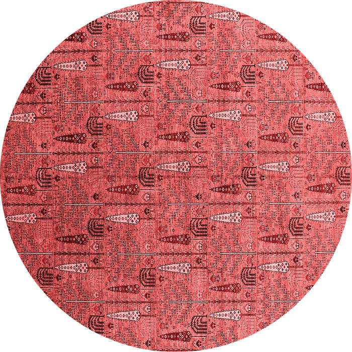 Machine Washable Oriental Red Industrial Rug, wshurb1972red