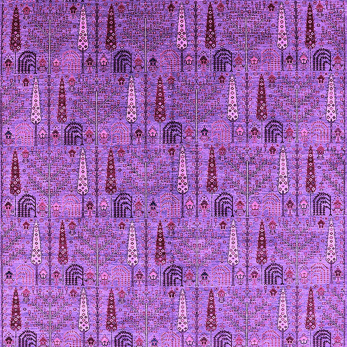 Machine Washable Oriental Purple Industrial Area Rugs, wshurb1972pur