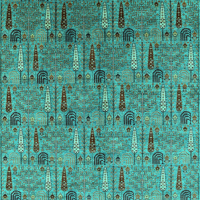 Oriental Turquoise Industrial Rug, urb1972turq