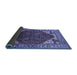 Sideview of Oriental Blue Industrial Rug, urb1973blu