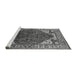 Sideview of Machine Washable Oriental Gray Industrial Rug, wshurb1973gry