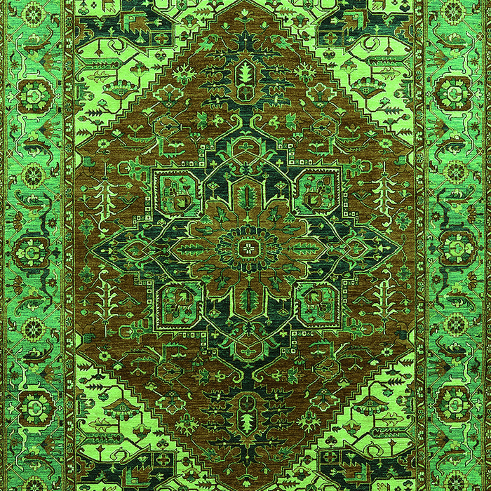 Oriental Green Industrial Rug, urb1973grn