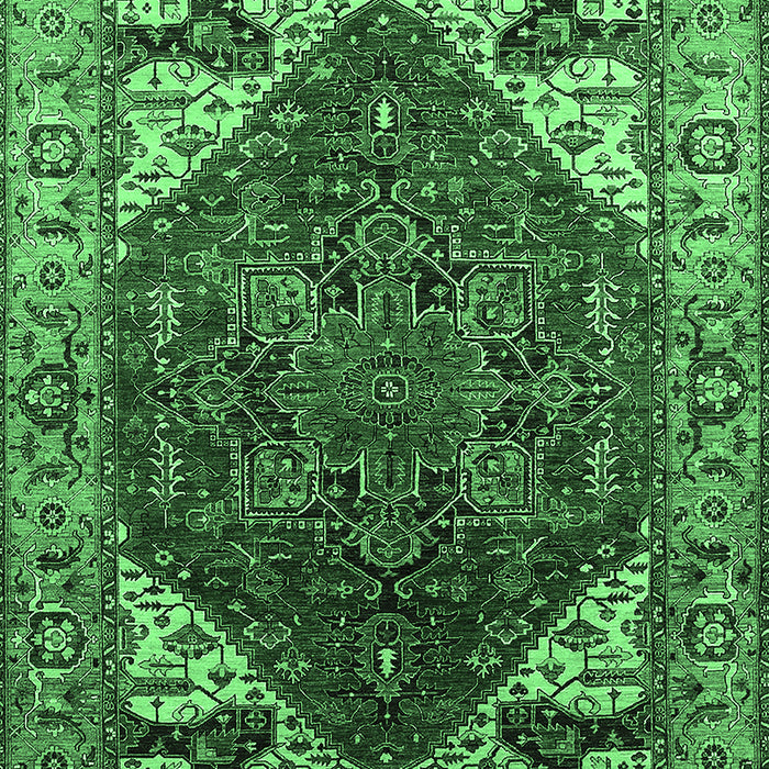 Oriental Emerald Green Industrial Rug, urb1973emgrn
