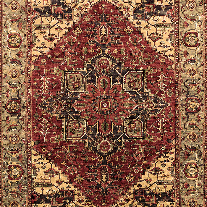 Machine Washable Oriental Brown Industrial Rug, wshurb1973brn