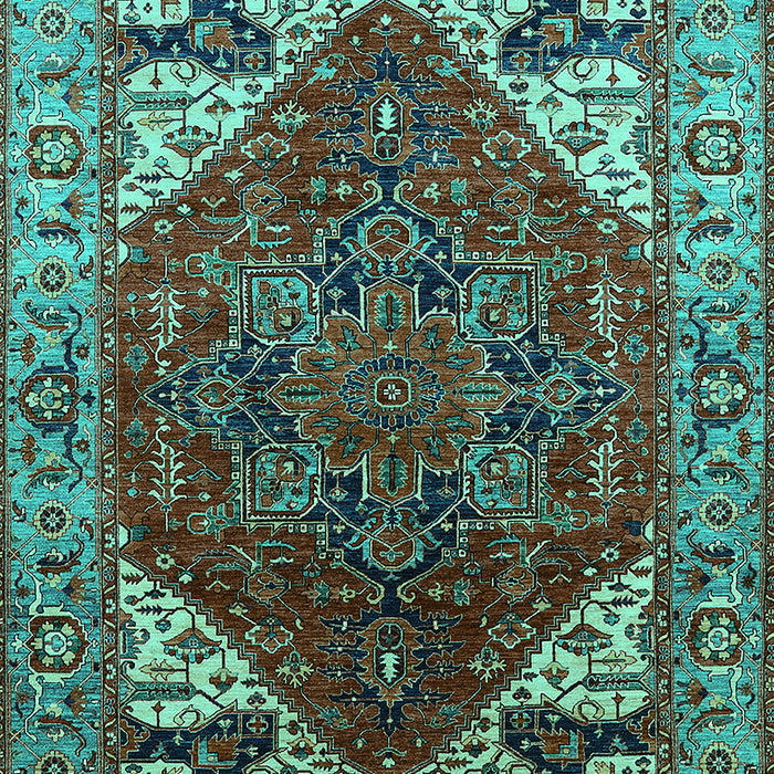 Oriental Turquoise Industrial Rug, urb1973turq