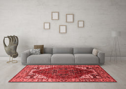 Industrial Red Washable Rugs
