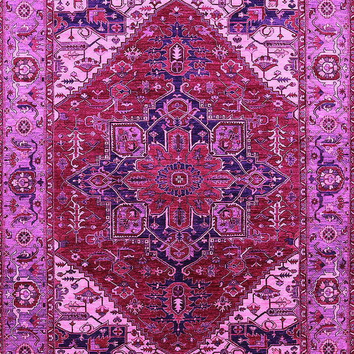 Machine Washable Oriental Pink Industrial Rug, wshurb1973pnk