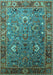 Oriental Turquoise Industrial Rug, urb1974turq