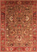 Machine Washable Oriental Orange Industrial Area Rugs, wshurb1974org