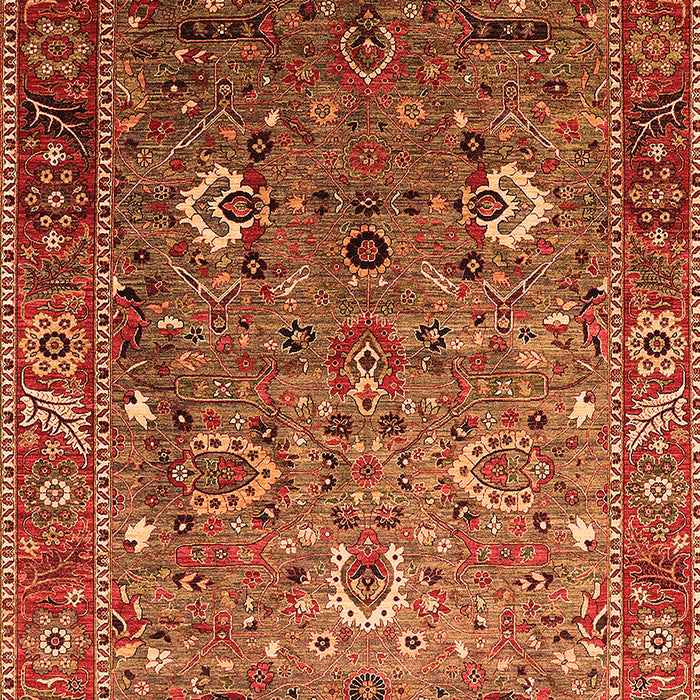 Machine Washable Oriental Orange Industrial Area Rugs, wshurb1974org